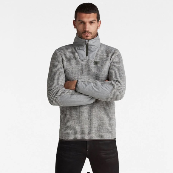 G star Raw Utility half zip knit